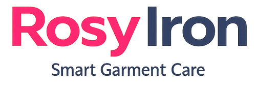 RosyIron logo with 'Smart Garment Care' text on a white background