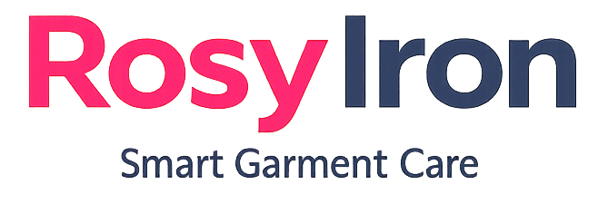 RosyIron logo with 'Smart Garment Care' text on a white background